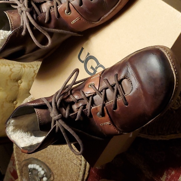 UGG Leather Shearling Boots - Picture 2 of 12